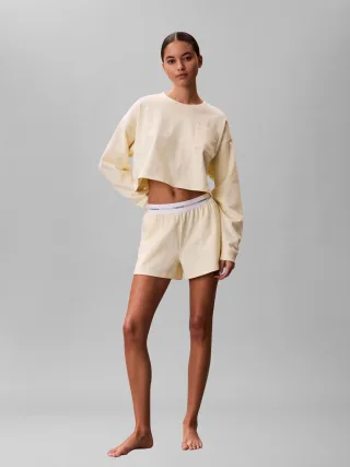 LOGO JERSEY SHORT Pear Sorbet - Gr. - XS