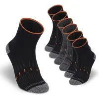 Skechers Arbeitssocken Socken Herren Damen Multi Pack - Mesh Belüftungstechnologie (3er und 6er Pack) Robustes Material und bequemer Tragekomfort - Fußgewölbe-Unterstützung