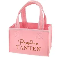 Spetebo Flaschenträger Filz Frauen Flaschentasche - 6x 0,33 oder 0,5 l (1 Träger, 1-St., 1 Träger), Prosecco Sekt Flaschen Träger