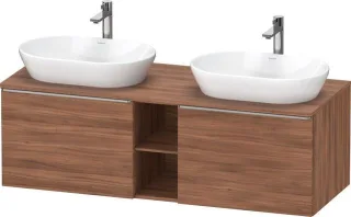 Duravit D-Neo Konsolenwaschtischunterbau wandhängend Nussbaum Matt 1400x550x459 mm - DE4950B70790000 DE4950B70790000