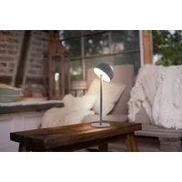 OTTO home Tischleuchte Akku Tischlampe GERRIN Indoor Outdoor, magnetischer Flaschenaufsatz, Dimmfunktion, Memoryfunktion, LED fest integriert, Warmweiß, Pilzlampe Flaschenaufsatz, Regulierung der Lichtstärke, Pilz, Lampe