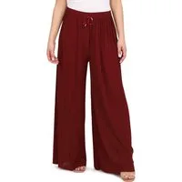 malito more than fashion Palazzohose Damen Plissee-Hose 883 Plissee Schlupfhose mit elastischem Bund 883