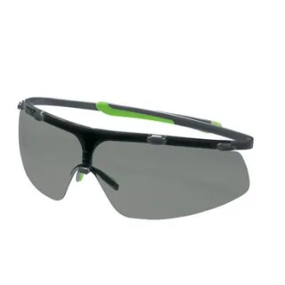 uvex Bügelbrille super g getönt anthrazit, lime schwarz/grün - 9172281