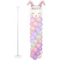 PartyPal Blumenständer Metall-Ballonständer, teleskopisch 50-200 cm, vielseitig einsetzbar.