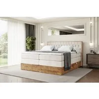 ALTDECOR Boxspringbett LOLLI5 KING (Multipocket-Matratze H4, H3 Matratze Bonellfederung, Topper, Kopfteil)