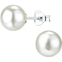 ALEXANDER YORK Paar Ohrstecker PERLE classic 8 mm I weiß, 2-tlg., 925 Sterling Silber
