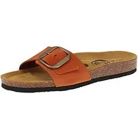 Plakton plakton 181018 Bis 3 Noubuck - Damen Pantolette - Teja Sandale