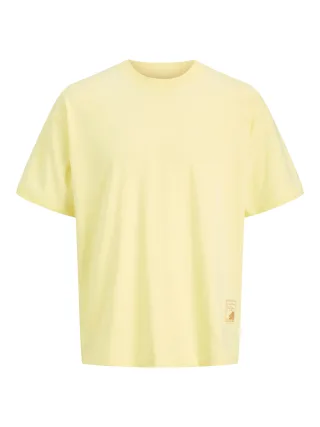 JACK&JONES - JORCOTEDAZUR LABEL BACK TEE SS CN Pastel Yellow - Gr. - L