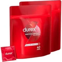 durex Kondome Gefühlsecht Classic Vorratspack, 80 St., ultra dünn