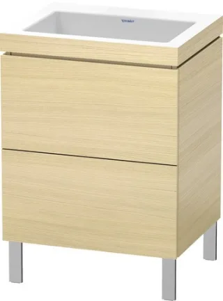 Duravit L-Cube c-bonded Set bodenstehend Mediterrane Eiche Matt 600x480x698 mm - LC6936N7171 LC6936N7171
