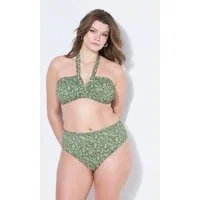 Studio Untold Soft-BH Bikini-Top Softcups Paisley Print Neckholder