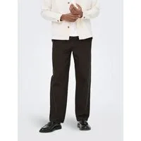 ONLY & SONS Schlupfhose ONSSINUS LOOSE 0007 COT LIN PANT NOOS Baumwolle mit Leinen, locker geschnitten