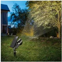 esotec LED Gartenstrahler Solarspot Super Spot DUO COLOR, 6500K 2800K, Alumnium, outdoor 102546, LED fest integriert