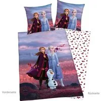 Disney Kinderbettwäsche Disney´s Eiskönigin, Renforcé, mit tollem Anna und Elsa Motiv