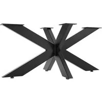 SO-TECH® Tischgestell SPIDER Schwerlast belastbar bis 500 kg, einfache Montage, Couchtisch Sofatisch, schwarz, H 430 x B 580 x L 980 mm