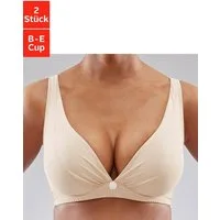 petite fleur by Lascana Bügel-BH (Packung, 2 Stück) für ein tiefes Dekolleté