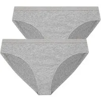 Emporio Armani Slip Brief Stretch Cotton (2er Set) mit glitzernden Markenschriftzug