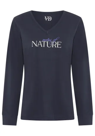 LASCANA - Vivance Dreams VD Nature Long Sleeve darkblue - Gr. - 34