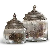 Mirabeau Dose Glasdosen 2er Set Laféline klar/silber