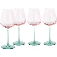 CRISTAL D´ARQUES Weinglas Swirly Spring, 4-tlg., Glas