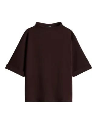 someday - Shirt mit Stehkragen braun - Gr. - M