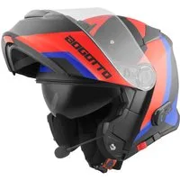 Bogotto Motorradhelm V271 BT Zabu Bluetooth Klapphelm, vorbereitet für Kommunikationssystem,integriertes Kommunikationss
