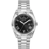 Guess Quarzuhr CONNOISSEUR GW0265G1, Armbanduhr, Herrenuhr, Datum, Wochentag, Edelstahlarmband