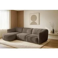 Home affaire Ecksofa OSTRUP Rundsofa, L-Form, Naturtöne, Boucle oder Chenille, Breite 280 cm, organische Form mit sanften Rundungen