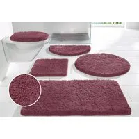 OTTO home Badematte Sanremo, Standard & Premium, 30mm oder 35mm, sehr weich, rutschhemmend beschichtet, schnell trocknend, fußbodenheizungsgeeignet, Polyester, rund, Badteppich, unifarben, rechteckig, rund & als 3-tlg. Set erhältlich