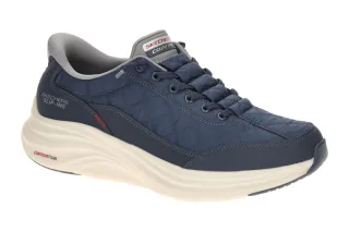 Skechers 232619 NVGY Cozy Fit Herren Slipper blau/navy/gray Ultra leicht Hand...