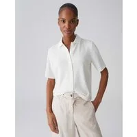 OPUS Poloshirt Poloshirt mit dezenter Rippstruktur Lockerer Schnitt, Knopfleiste, Polokragen