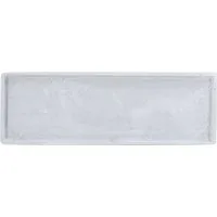 Levandeo® Dekotablett, Deko Tablett L44cm Rechteckig Grau Betonoptik Dekoschale Tischdeko