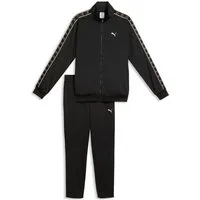 PUMA Trainingsanzug POLY TAPE SUIT (2-tlg), zweiteiliges Set, mit Reißverschluss, Langarm-Oberteil, Regular Fit