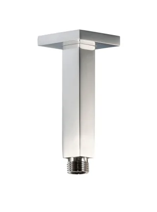 HSK Deckenarm Eckig, mit Rosette, chrom, Länge 140 mm 1100063