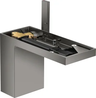 Hansgrohe Waschtischmischer 110 Axor MyEdition ohne Platte, polished black chrome, 47032330 47032330