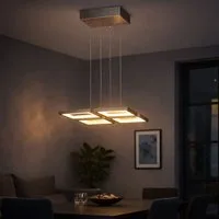 WOFI LED-Hängeleuchte, LED-Leuchtmittel fest verbaut, Warmweiß, LED Hängeleuchte Pendelleuchte LED Deckenlampe