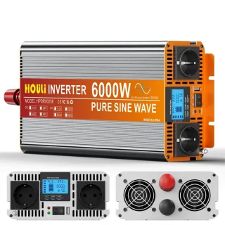 [EU Direct] HOULI Pure Sine Wave Inverter 3000W(Peak 6000W) DC 24V To AC 220V High Power Solar Power Converter For RV Ho