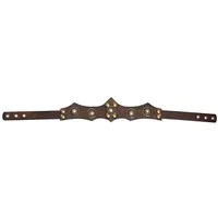 Lord Of Battles Burgfräulein-Kostüm Leder Stirnband Tiara Krone - Braun