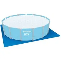 Bestway Bodenschutzplane 488 x 488 cm (Packung, 1-St., quadratisch), blau, quadratisch