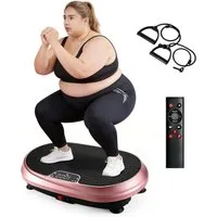 Nettlife Vibrationsplatte 199 Stufen 9 Programmen Ganzkörpertraining bis 150 kg Belastbar, 200 W, Vibration Plate Bluetooth Fitnessgeräte Zuhause Max. Belastung 150 KG