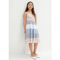 bonprix Jerseykleid aus Baumwolle, ärmellos, mit Rundhalsausschnitt, elastisch