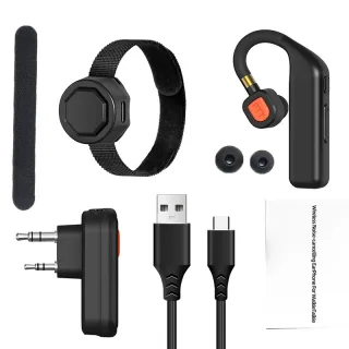 ABBREE BT-E2 Walkie Talkie Wireless Headset Headphone 2.4G Noise Reduction Handsfree Earpiece Replacement for UV-5R UV-3