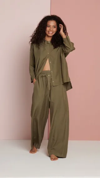 GANG Damen Oberbekleidung 94EMMA BLOUSE - oversized fit khaki
