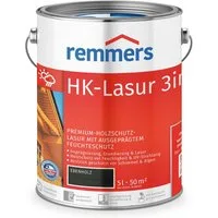 Remmers Holzschutzlasur HK-Lasur 3in1 ebenholz 5 Liter für aussen, 3facher Holzschutz mit Imprägnierung + Grundierung + Lasur