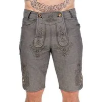 Hammerschmid Trachtenjeans Trachtenhose Herren - BERNAU - beige/grau