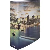 Stylex Schreibwaren Aktenordner Motivordner / DIN A4 / 8cm Rückenbreite / "Skyline"