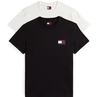 Tommy Jeans T-Shirt TJM SLIM 2PACK ESS FLAG TEE (2-tlg)