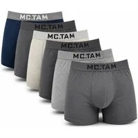 EloModa Boxershorts Boxershorts Herren 6er Pack Baumwolle Stretch – ohne Innenetikett – (6-St) ohne Innenetikett – bequemer Komfortbund – atmungsaktiv