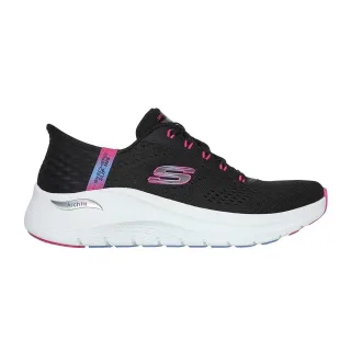 Skechers - "Arch Fit 2.0 - Easy Chic" Sneaker für Damen, Zum Reinschlüpfen (Schwarz/Leuchtend Pink)