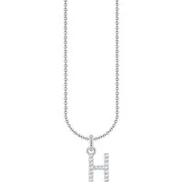 THOMAS SABO Kette mit Anhänger Buchstabe, mit Zirkonia (synth)